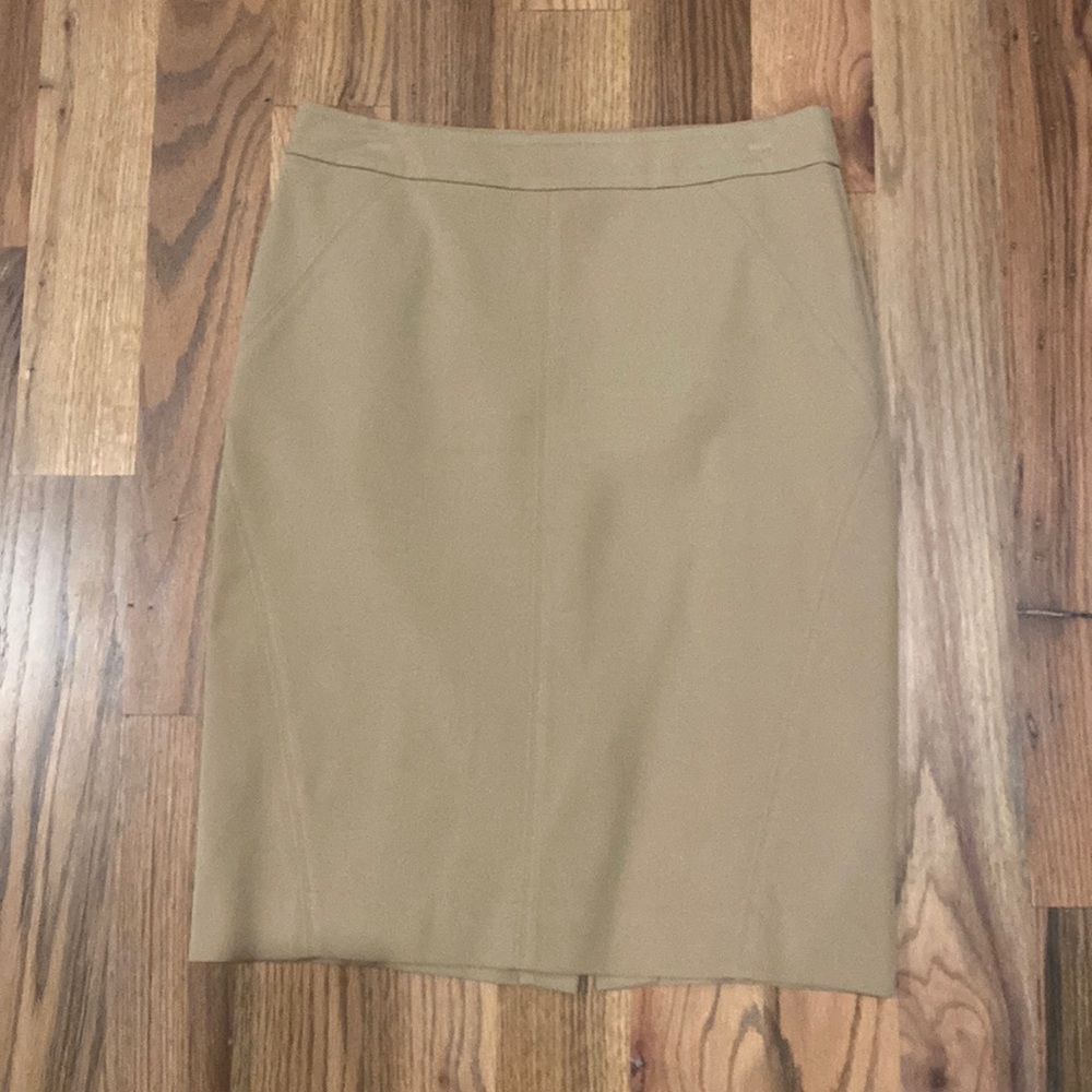 Ann Taylor Tan Pencil Skirt